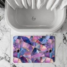 Ein luxuriöses violett getöntes Bleiglasmuster