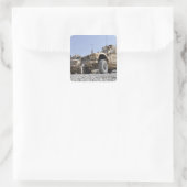 Ein M-ATV Mine Resistent Ambusgeschütztes Fahrzeug Quadratischer Aufkleber (Tasche)