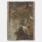 Ein Macahahn und andere Vögel in einer Landschaft Decke (Vorderseite Vertikal)