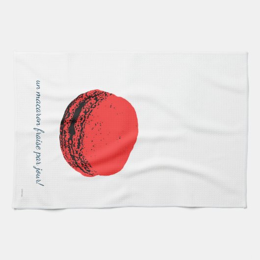 Ein Macaron-Duft par jour! Geschirrtuch (Horizontal)