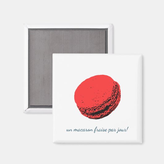 Ein Macaron-Duft par jour! Magnet (Vorderseite/Rückseite)