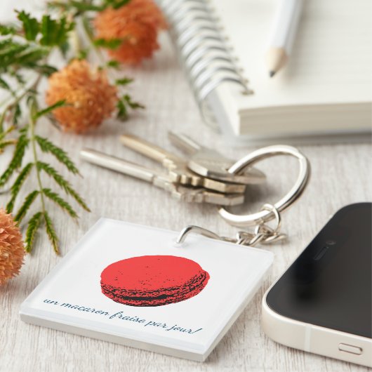 Ein Macaron-Duft par jour! Schlüsselanhänger (Vorderseite rechts)