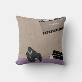 Ein mächtiges Gorilla-Deckblatt Kissen