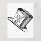 Ein Mad Hatter Hat Postkarte (Vorderseite)