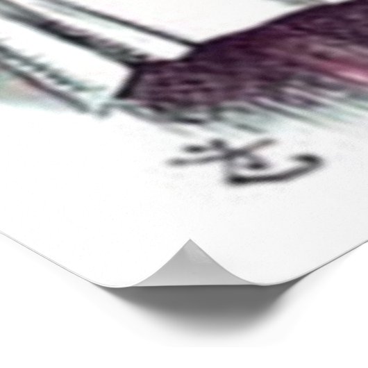 Ein Mad Tee Party Pastelle Poster (Ecke)