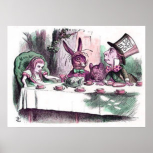 Ein Mad Tee Party Pastelle Poster