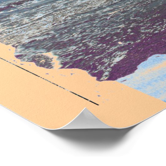 Ein Mädchen am Meer Poster (Ecke)