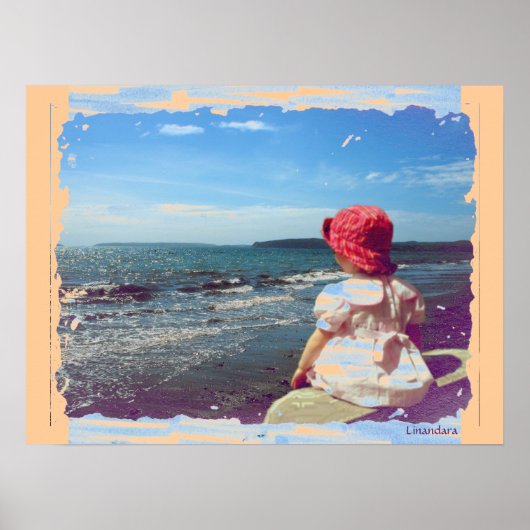 Ein Mädchen am Meer Poster (Vorne)
