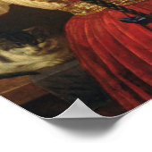 Ein Mädchen am Spiegel, 1848 Poster (Ecke)