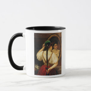 Ein Mädchen am Spiegel, 1848 Tasse