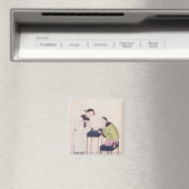 Ein Mädchen auf der Suche nach einem Glück in eine Magnet (In Situ (Geschirrspüler))