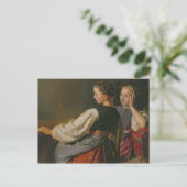 Ein Mädchen aus Probsteier, 1844 Postkarte (Stehend Vorderseite)