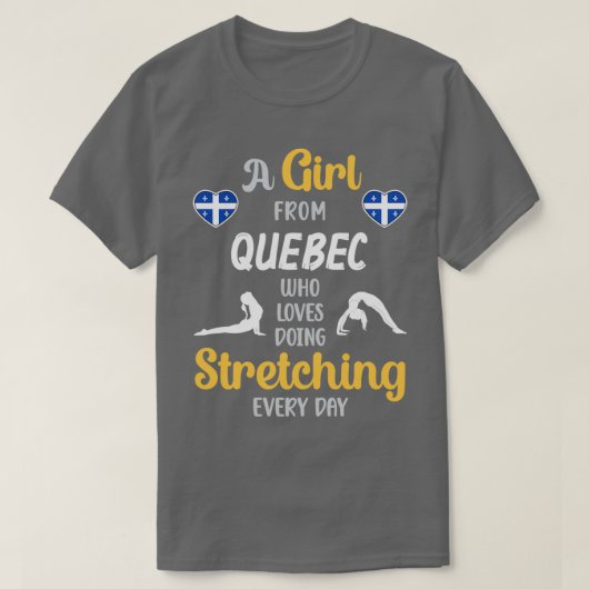 Ein Mädchen aus Quebec, das Lieben schon immer stö T-Shirt (Design vorne)