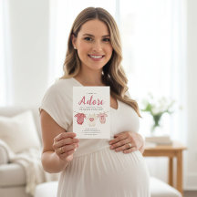 Ein Mädchen Baby Shower Einladung