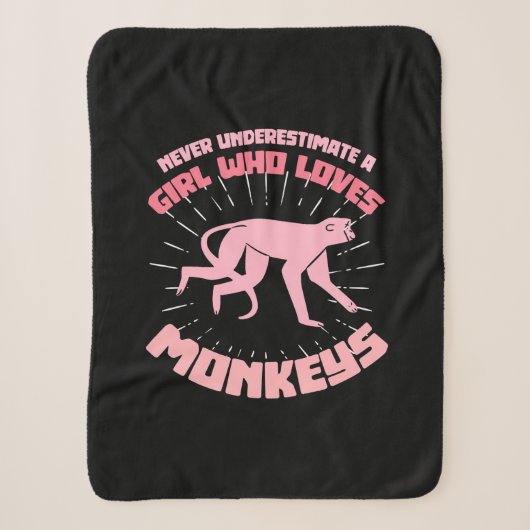 Ein Mädchen, das Affen Liebe Sherpadecke (Vorderseite)