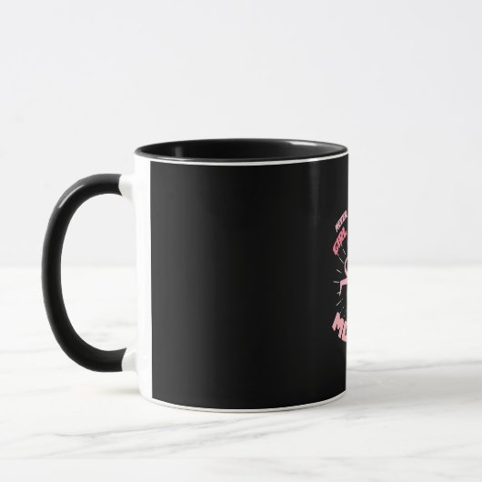 Ein Mädchen, das Affen Liebe Tasse (Links)