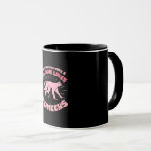 Ein Mädchen, das Affen Liebe Tasse (VorderseiteRechts)