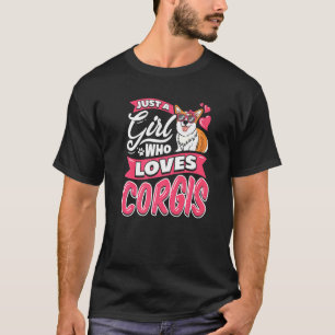 Ein Mädchen, das Corgis Hund Welpe Spirit Animal l T-Shirt