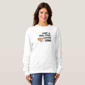 "Ein Mädchen, das Corgis liebt" Festive Sweatshirt (Vorne ganz)