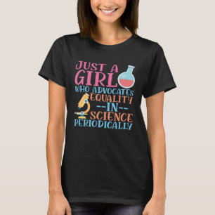 Ein Mädchen, das die Gleichberechtigung in der Wis T-Shirt