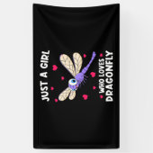 Ein Mädchen, das Drachenfliegen Liebe Banner (Vertikal)