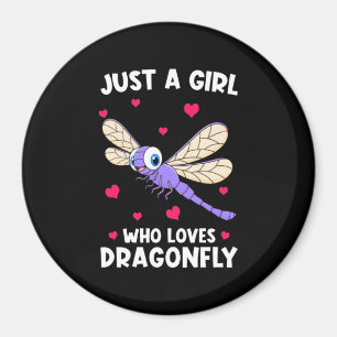 Ein Mädchen, das Drachenfliegen Liebe Magnet