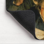 Ein Mädchen, das einen Brief liest Mousepad (Ecke)