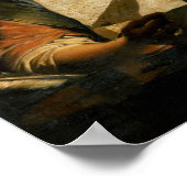 Ein Mädchen, das einen Brief liest Poster (Ecke)