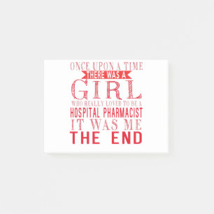 Ein Mädchen, das es liebte, Krankenhauspharmaker  Post-it Klebezettel
