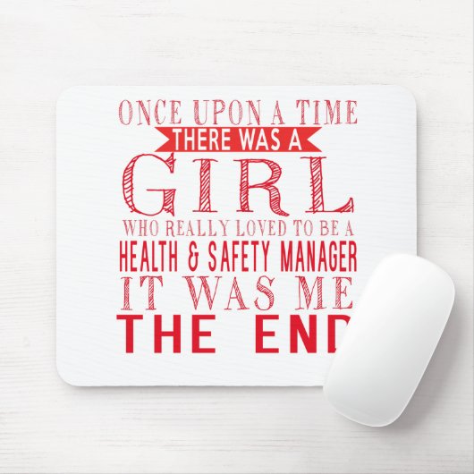 Ein Mädchen, das gerne ein Health _ Safety Manager Mousepad (Mit Mouse)