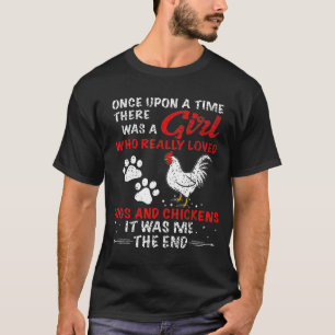 Ein Mädchen, das Hunde und Hühner wirklich liebt T-Shirt