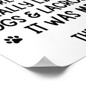 Ein Mädchen, das Hunde und Lacrosse wirklich mocht Poster (Ecke)