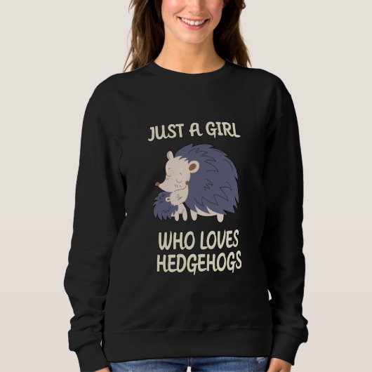 Ein Mädchen, das Igel Sweatshirt (Vorderseite)