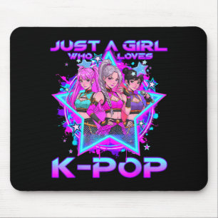 Ein Mädchen das k-pop liebt Kinder Mädchen k-pop G Mousepad