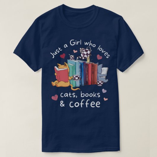 ein Mädchen, das Kätzchen und Tee Liebe (Design vorne)