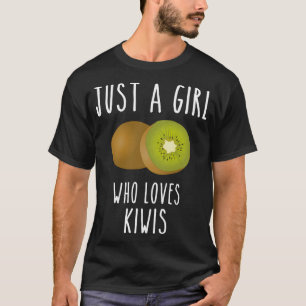 Ein Mädchen, das Kiwi-Frucht Kiwi-Frucht Sommerfru T-Shirt