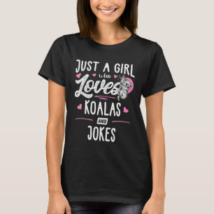 Ein Mädchen, das Koalas Liebe und Frauen Witze mac T-Shirt