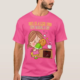 Ein Mädchen, das Lieben hat eine viel lustige Neuh T-Shirt