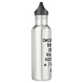 Ein Mädchen, das Rugby und Hunde wirklich mochte. Edelstahlflasche (Links)