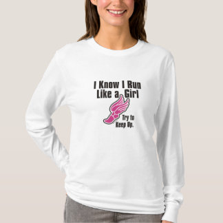 Ein Mädchen der Frau "laufen Sie wie" Hoodie T-Shirt
