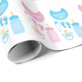 ein Mädchen Geschenkpapier (Rolleneckpunkt)