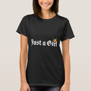 Ein Mädchen Gothic Old Engliext Orange Frucht Graf T-Shirt