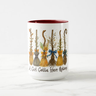 Ein Mädchen Gotta hat Optionen Halloween Tasse