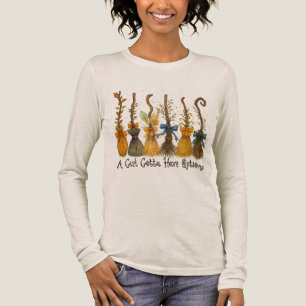 Ein Mädchen Gotta hat Optionen Halloween Tri-Blend Shirt