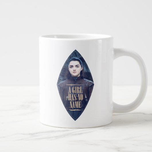 "Ein Mädchen hat keinen Namen" Arya Stark Graphic Jumbo-Tasse (Rechts)