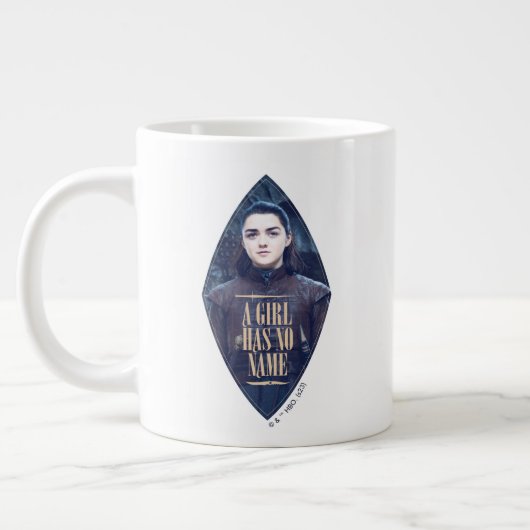 "Ein Mädchen hat keinen Namen" Arya Stark Graphic Jumbo-Tasse (Links)