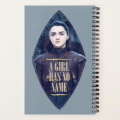 "Ein Mädchen hat keinen Namen" Arya Stark Graphic Notizblock (Rückseite)