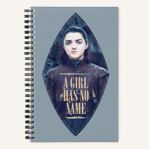 "Ein Mädchen hat keinen Namen" Arya Stark Graphic Notizblock
