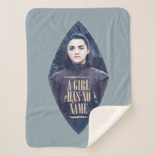 "Ein Mädchen hat keinen Namen" Arya Stark Graphic Sherpadecke