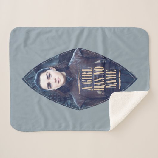"Ein Mädchen hat keinen Namen" Arya Stark Graphic Sherpadecke (Vorderseite (Horizontal))